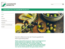 Tablet Screenshot of forn.uni-bayreuth.de