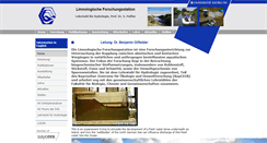 Desktop Screenshot of limno.uni-bayreuth.de