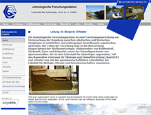 Tablet Screenshot of limno.uni-bayreuth.de