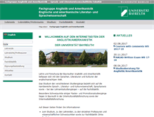 Tablet Screenshot of anglistik.uni-bayreuth.de