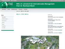Tablet Screenshot of bwl9.uni-bayreuth.de