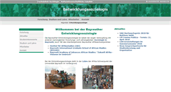 Desktop Screenshot of entwicklungssoziologie.uni-bayreuth.de