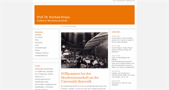 Desktop Screenshot of prof-musikwissenschaft.uni-bayreuth.de