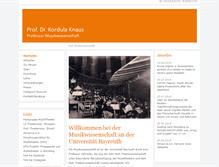 Tablet Screenshot of prof-musikwissenschaft.uni-bayreuth.de