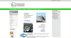 Desktop Screenshot of biogeo.uni-bayreuth.de