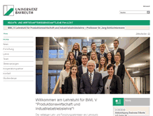 Tablet Screenshot of bwl5.uni-bayreuth.de