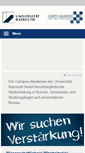 Mobile Screenshot of campus-akademie.uni-bayreuth.de
