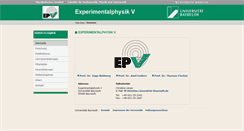 Desktop Screenshot of ep5.uni-bayreuth.de