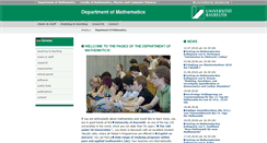 Desktop Screenshot of math.uni-bayreuth.de