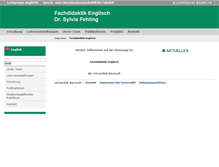 Tablet Screenshot of didaktik-englisch.uni-bayreuth.de