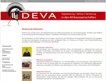 Tablet Screenshot of deva.uni-bayreuth.de