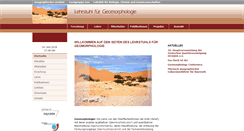 Desktop Screenshot of geomorph.uni-bayreuth.de