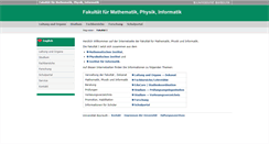 Desktop Screenshot of fakultaet1.uni-bayreuth.de