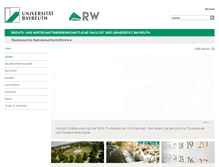 Tablet Screenshot of bwl.uni-bayreuth.de