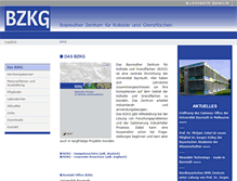 Tablet Screenshot of bzkg.uni-bayreuth.de
