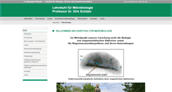 Desktop Screenshot of mikrobiologie.uni-bayreuth.de