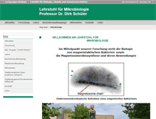 Tablet Screenshot of mikrobiologie.uni-bayreuth.de
