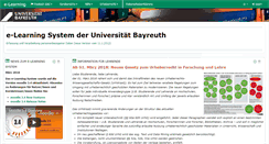 Desktop Screenshot of elearning.uni-bayreuth.de