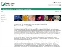 Tablet Screenshot of bimf.uni-bayreuth.de