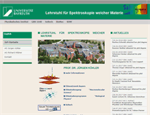 Tablet Screenshot of ep4.phy.uni-bayreuth.de