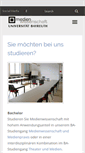 Mobile Screenshot of medienwissenschaft.uni-bayreuth.de