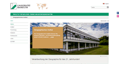 Desktop Screenshot of geographie.uni-bayreuth.de