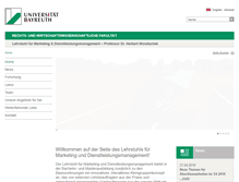Tablet Screenshot of dlm.uni-bayreuth.de