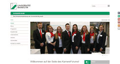 Desktop Screenshot of karriereforum.uni-bayreuth.de