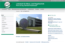 Tablet Screenshot of mrt.uni-bayreuth.de