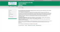Desktop Screenshot of biomac.uni-bayreuth.de