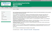 Tablet Screenshot of biomac.uni-bayreuth.de