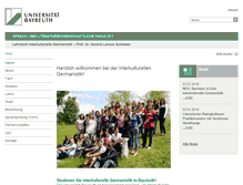 Tablet Screenshot of intergerm.uni-bayreuth.de