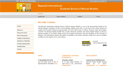 Desktop Screenshot of bigsas.uni-bayreuth.de