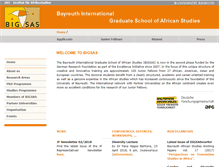 Tablet Screenshot of bigsas.uni-bayreuth.de