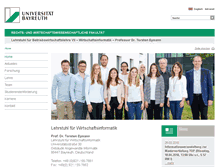 Tablet Screenshot of bwl7.uni-bayreuth.de