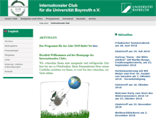 Tablet Screenshot of internationaler-club.uni-bayreuth.de
