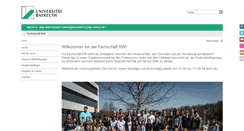 Desktop Screenshot of fsrw.uni-bayreuth.de