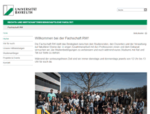Tablet Screenshot of fsrw.uni-bayreuth.de